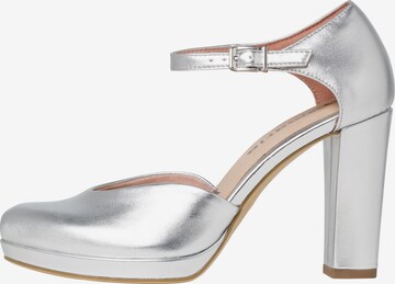 TAMARIS Slingback pumps i silver