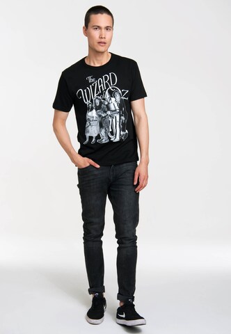 LOGOSHIRT Shirt 'Dorothy and Friends' in Black
