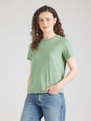 GANT Футболка в Зеленый: спереди