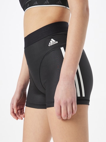 ADIDAS SPORTSWEAR Skinny Sportshorts 'Hyperglam 3-Stripes' in Schwarz