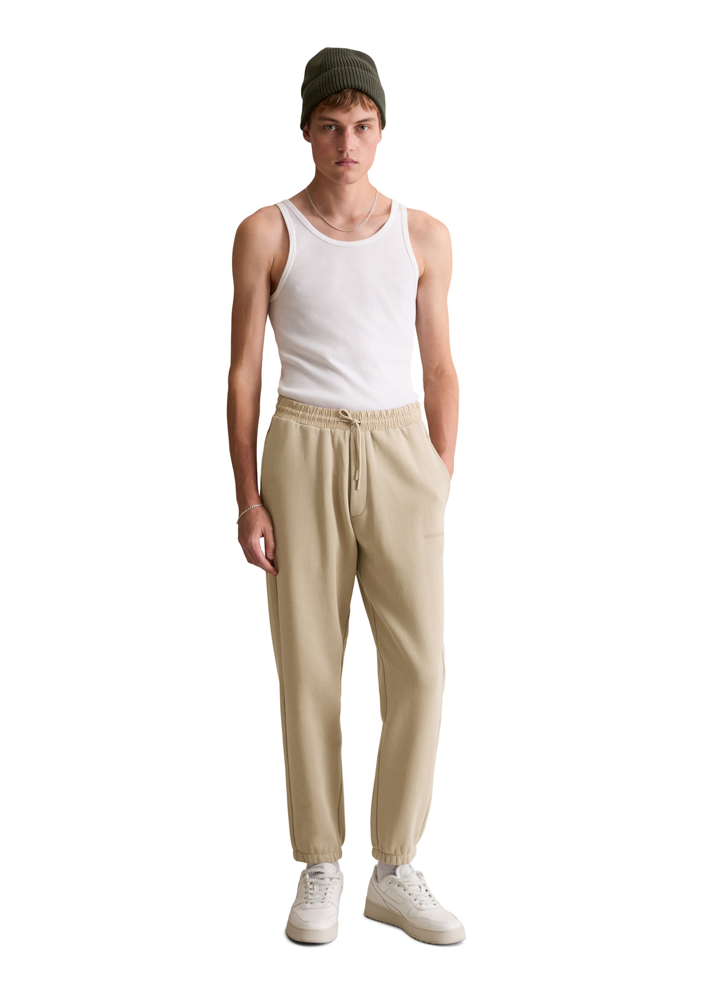 Marc O'Polo DENIM Tapered Broek in Beige