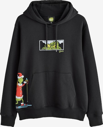 Sweat-shirt 'Christmas Grinch' Next en noir : devant