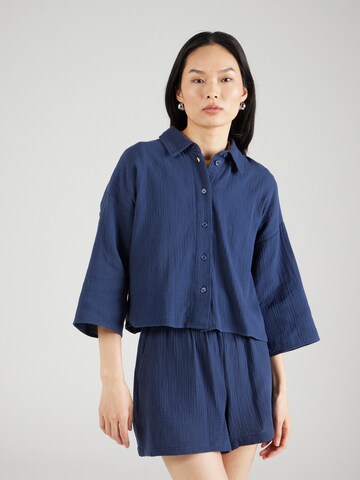 VERO MODA Blouse 'NATALI' in Blauw: voorkant