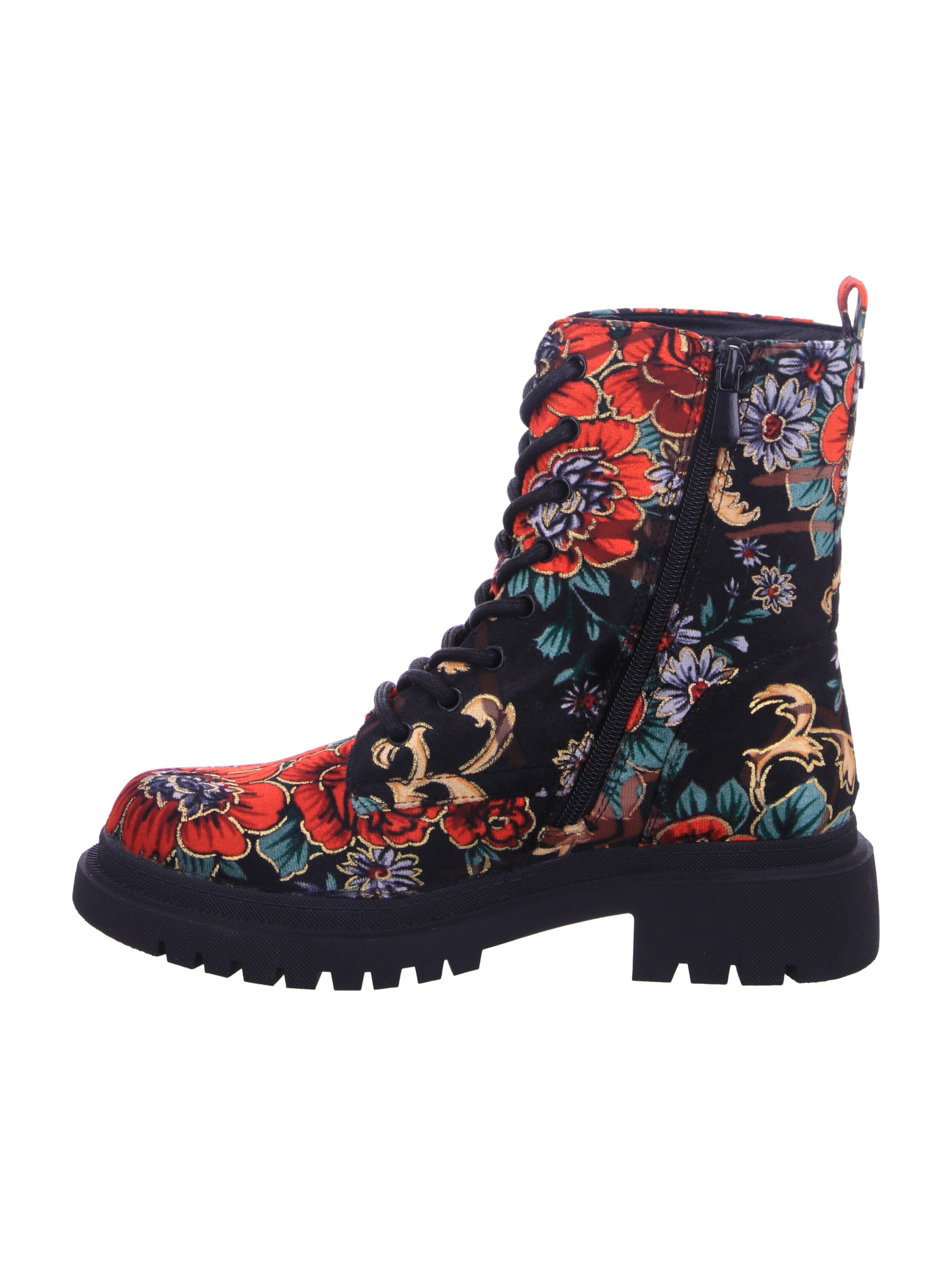 LA STRADA Lace-Up Ankle Boots in Black