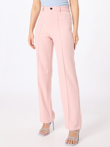 évasé Pantalon Nasty Gal en rose : devant