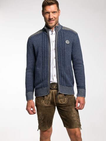 SPIETH & WENSKY Strickjacke 'Erato' in Blau: Vorderseite