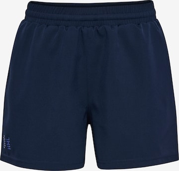 Hummel Regularen Športne hlače | modra barva: sprednja stran