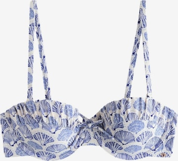 Next Bandeau Bikinitoppi värissä valkoinen: etupuoli