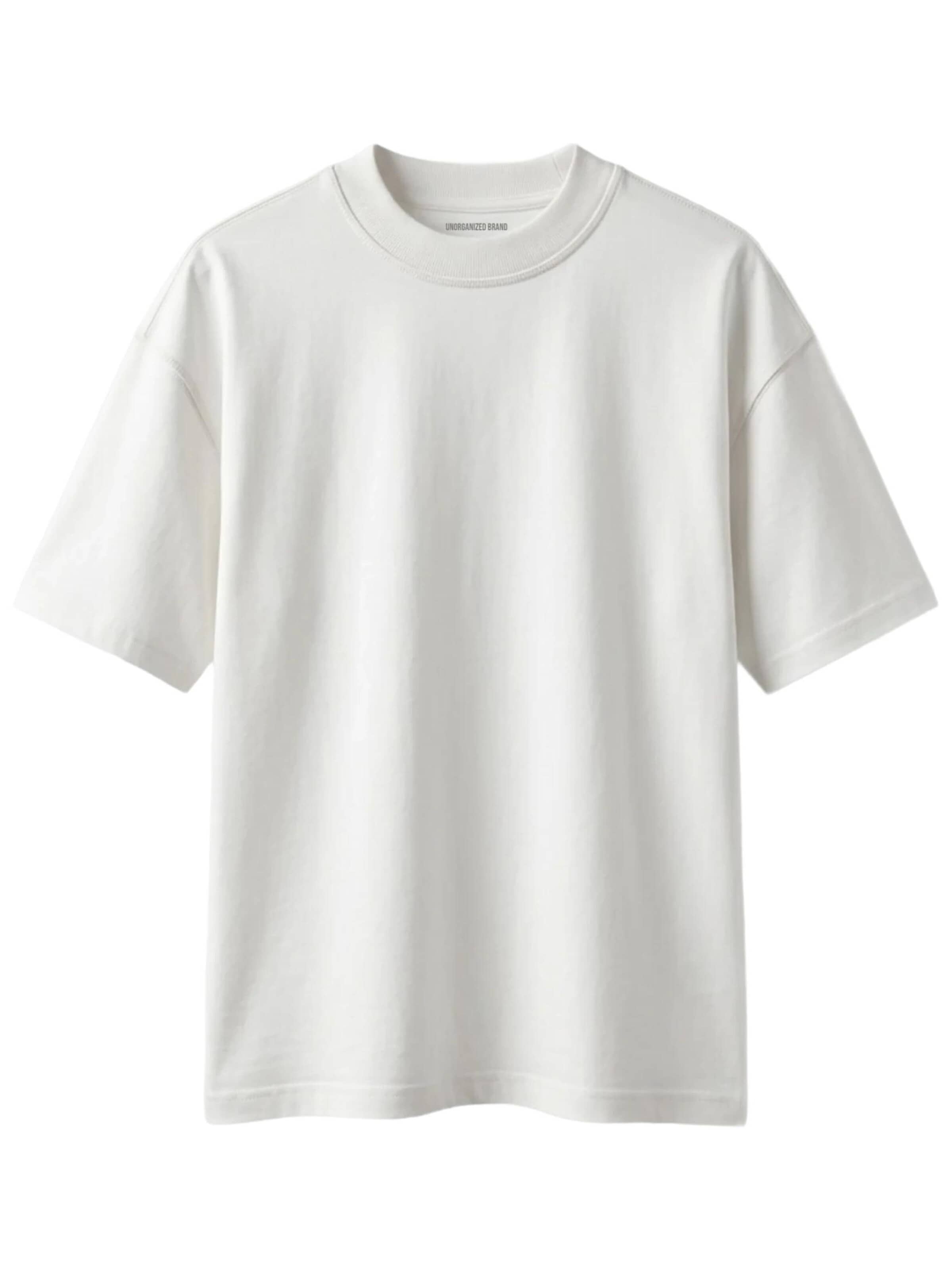 UNORGANIZED BRAND Shirt 'SCHWERES COMFORT T15' in Wit: voorkant