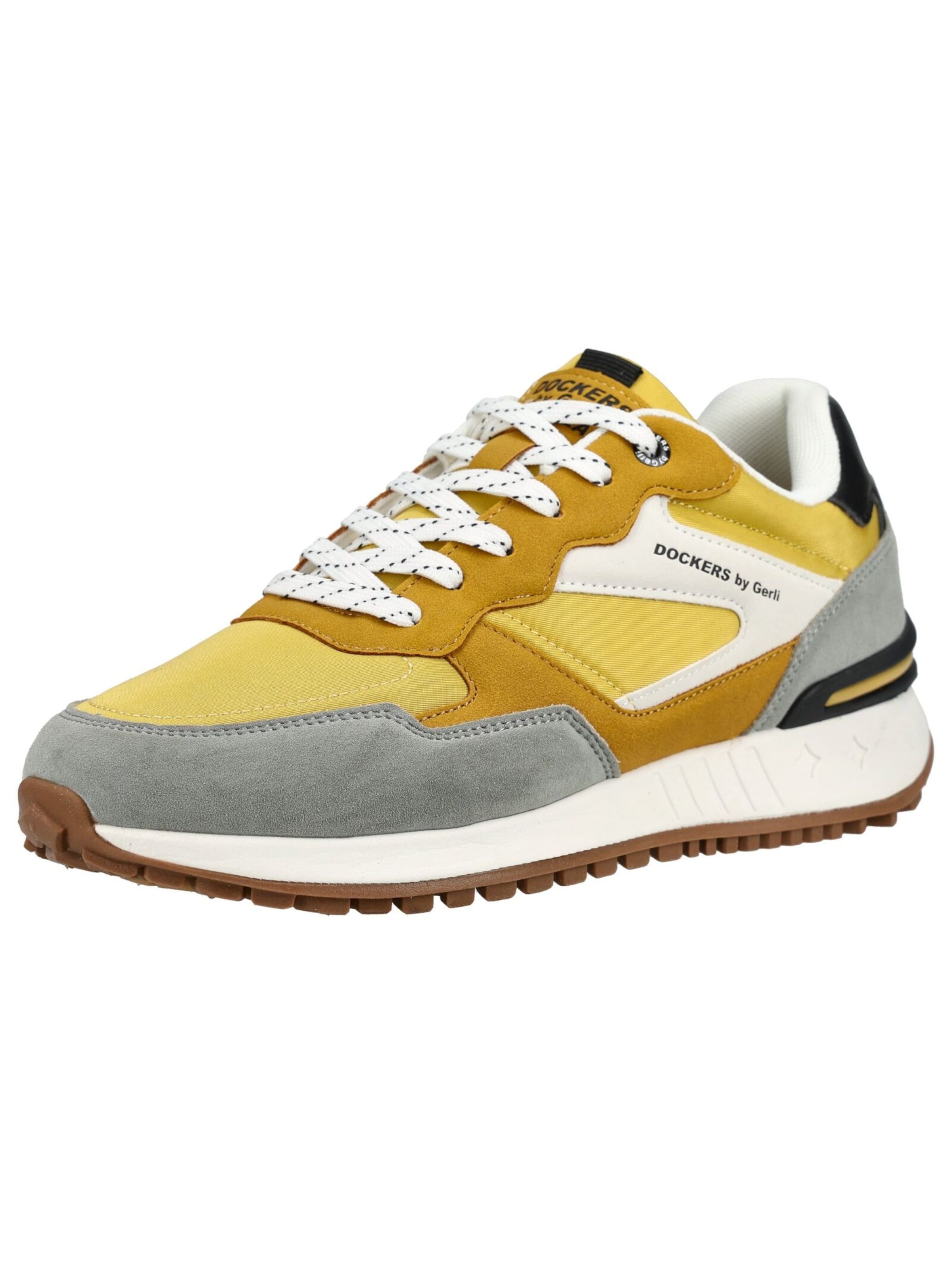 Sneaker bassa di Dockers by Gerli in giallo: frontale