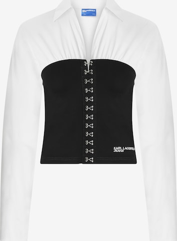 KARL LAGERFELD JEANS Pusero värissä valkoinen: etupuoli