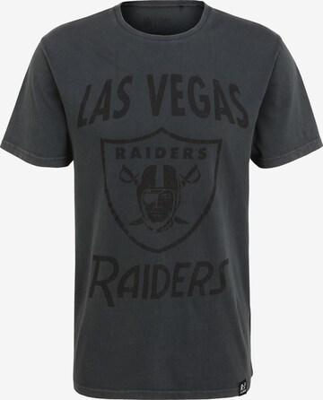 Recovered Shirt 'NFL Raiders' in Grijs: voorkant