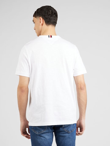 T-Shirt 'SLUB' TOMMY HILFIGER en blanc