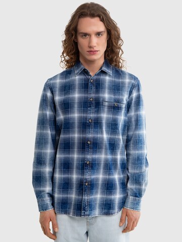 BIG STAR Comfort Fit Hemd in Blau: Vorderseite
