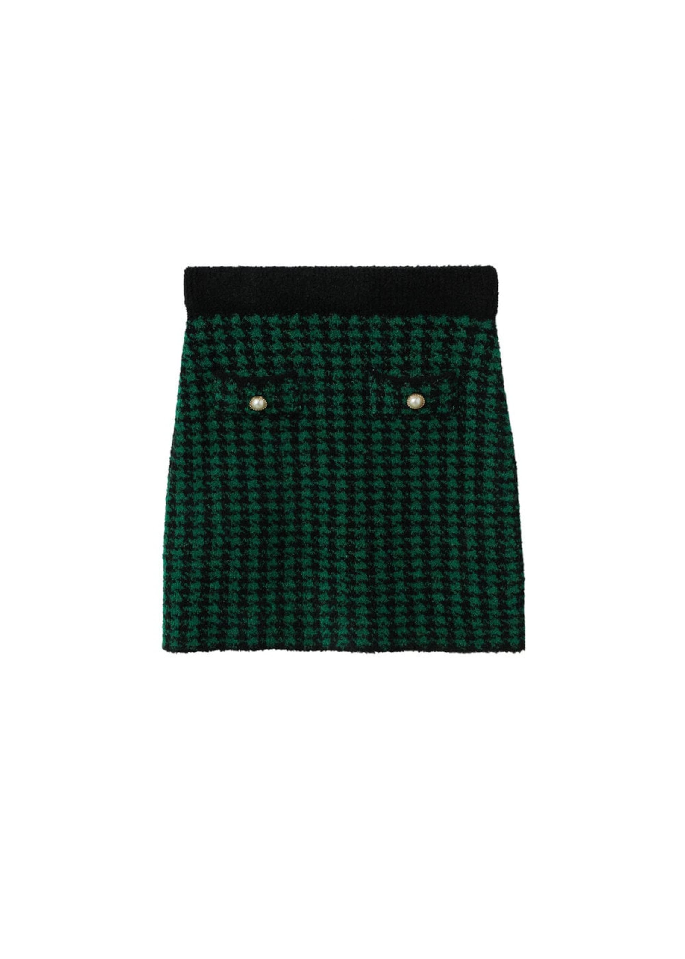 MANGO Sukňa 'Patri' - Zelená: predná strana