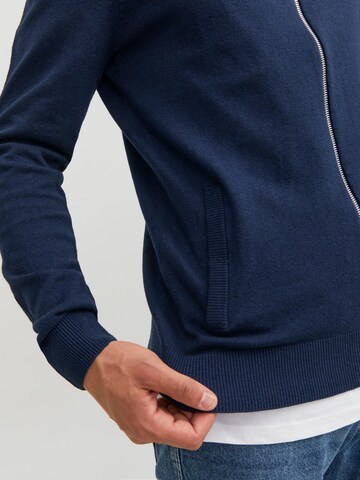 JACK & JONES Strickjacke 'Emil' in Blau