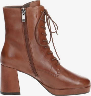 CAPRICE Lace-Up Ankle Boots in Brown