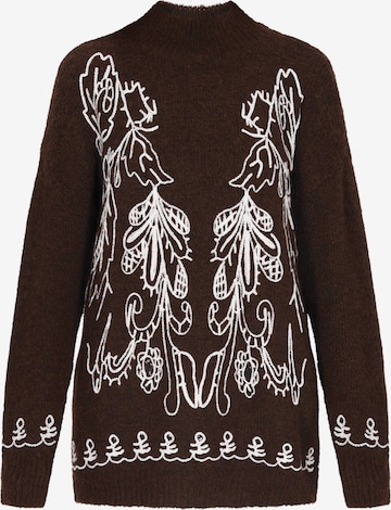 usha FESTIVALŠiroki pulover - smeđa boja: prednji dio