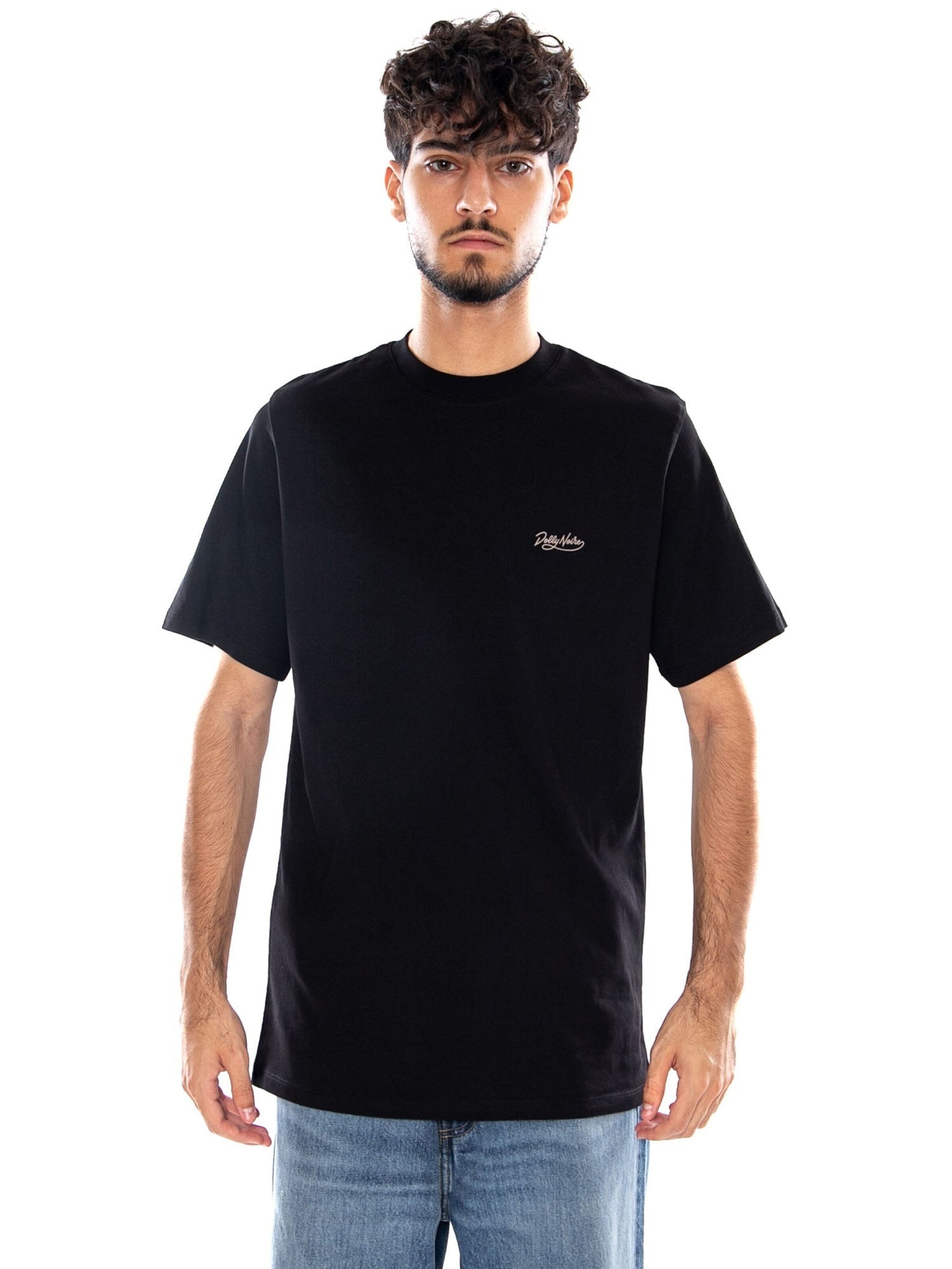 Maglietta 'ASSO DI DENARI TEE BLACK' di DOLLY NOIRE in nero