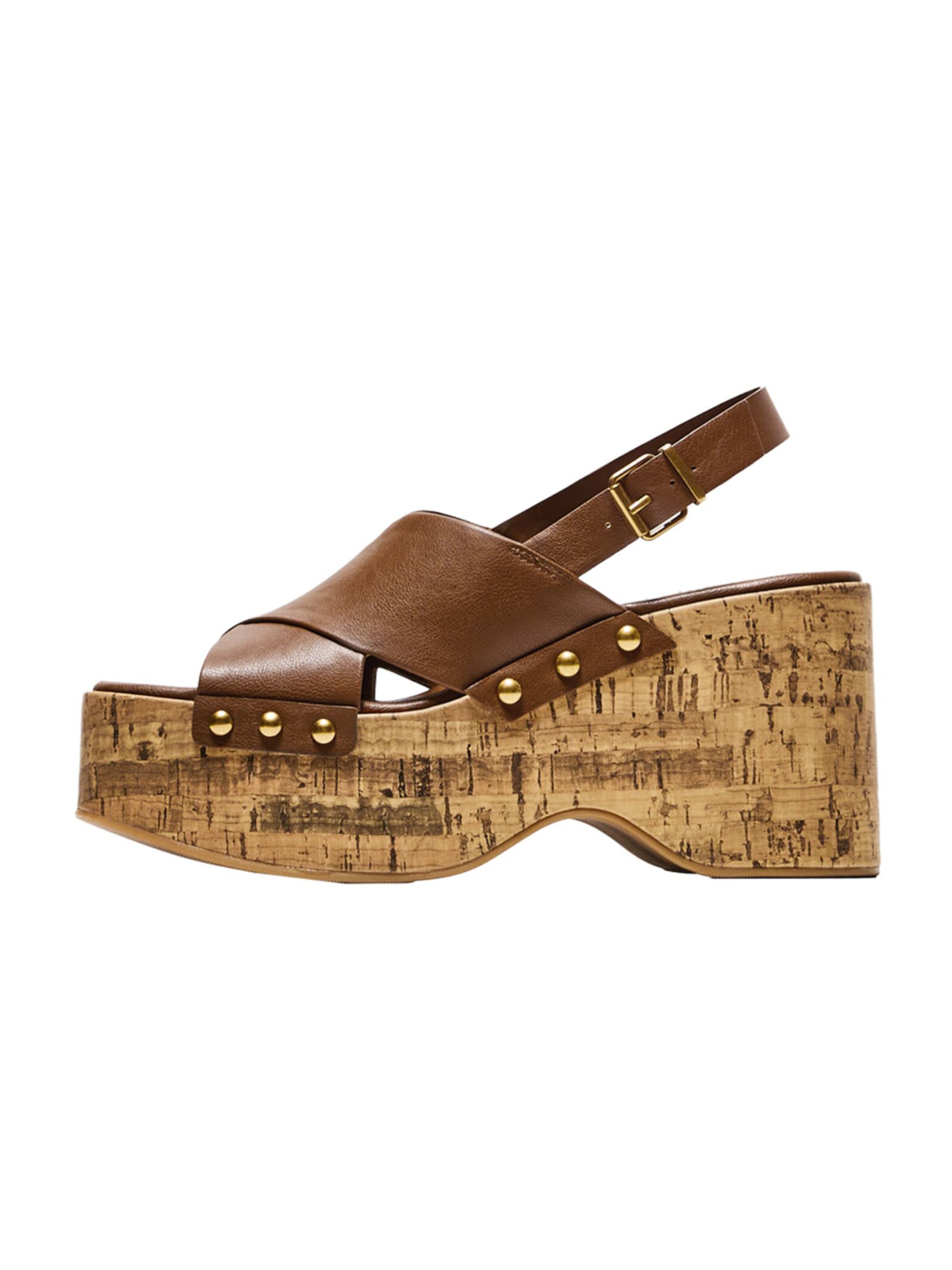 Bershka Sandal in Brown