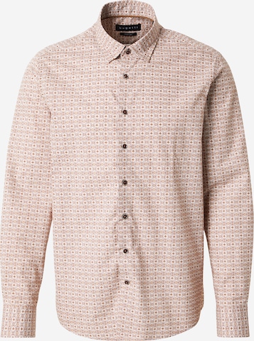 bugattiSlim Fit Košulja - smeđa boja: prednji dio