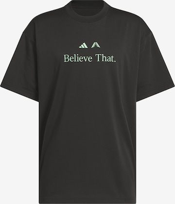 ADIDAS PERFORMANCE - Camiseta funcional 'Anthony Edwards Believe That' en negro: frente