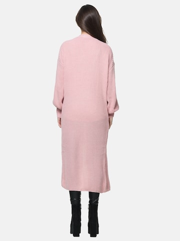 Elara Gebreide mantel in Roze