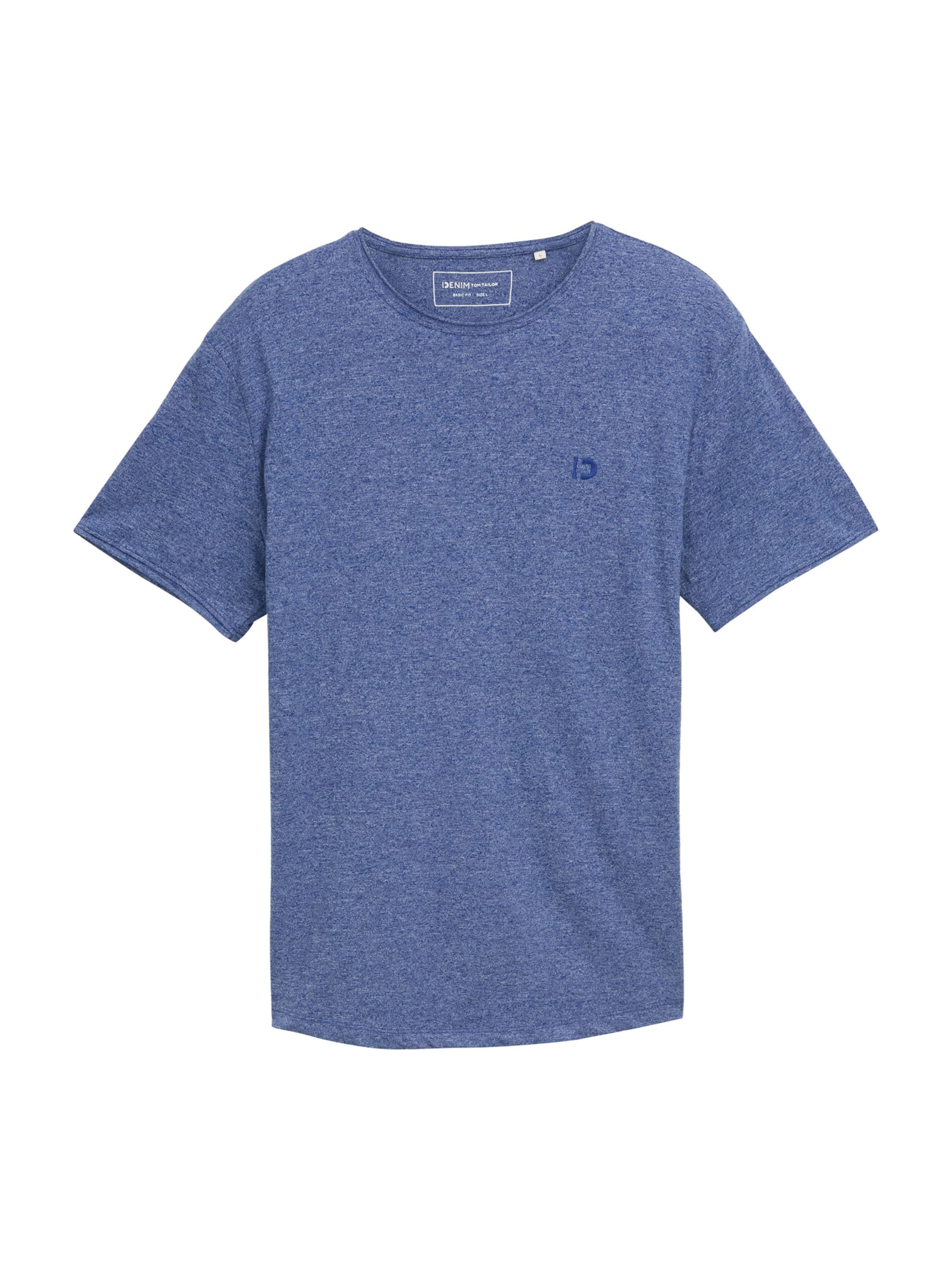 TOM TAILOR DENIM Tričko - Modrá: predná strana