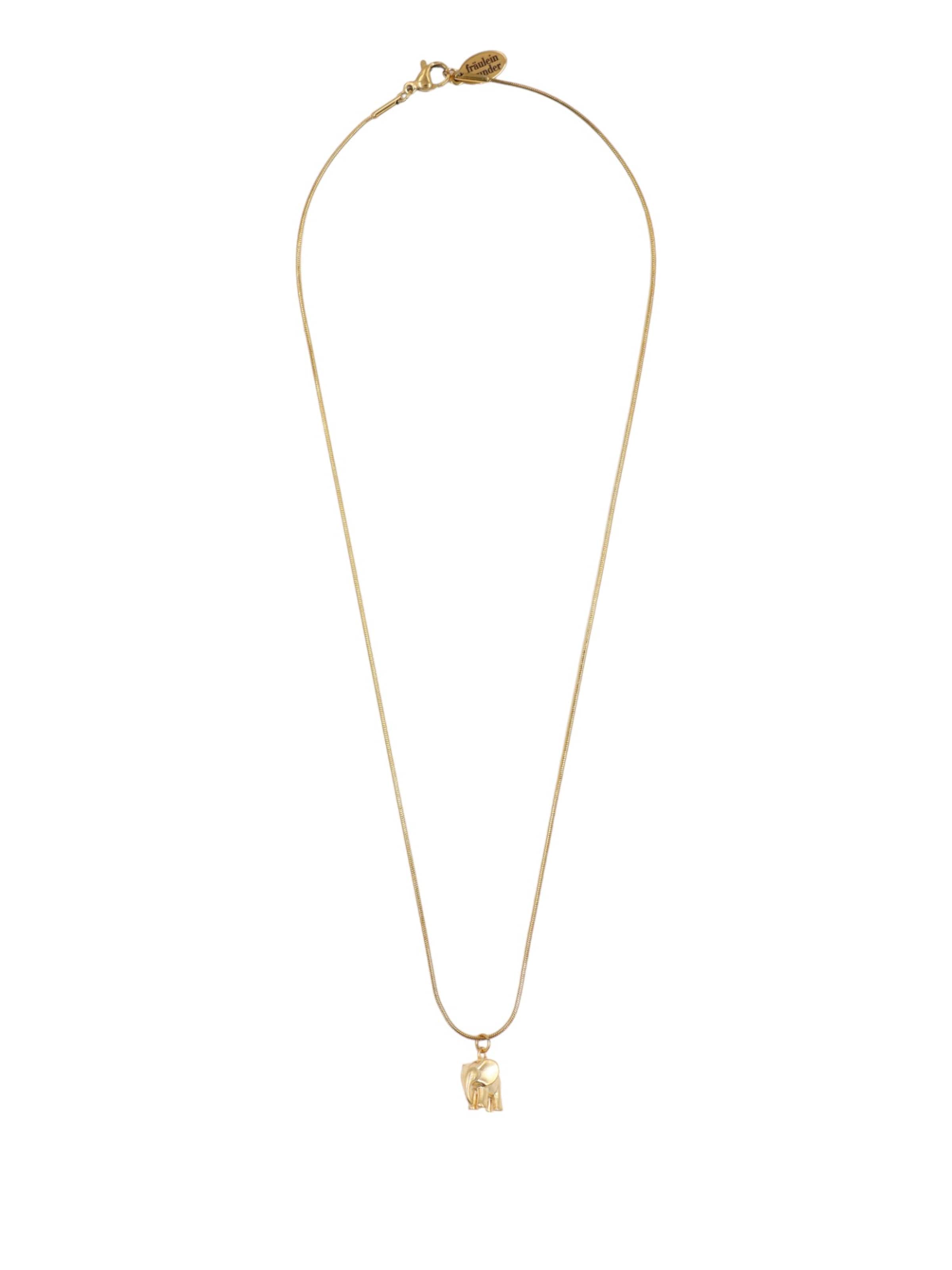 Fräulein Wunder Řetízek 'Elefant' – zlatá: přední strana