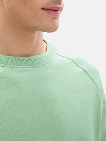 TOM TAILOR Sweatshirt i grön