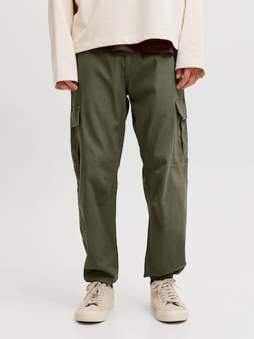 Tapered Pantaloni cu buzunare 'JPSTKane Dylan' de la JACK & JONES pe verde: față
