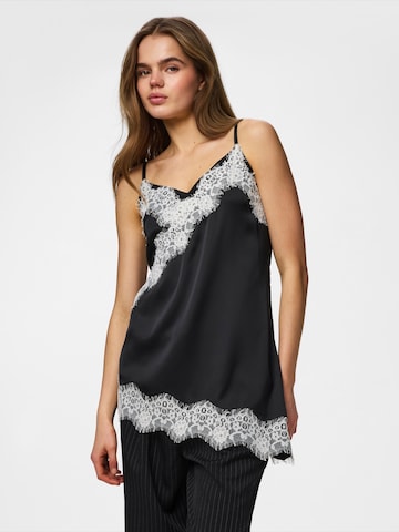 PIECES Top 'PCARIEL' – černá: přední strana