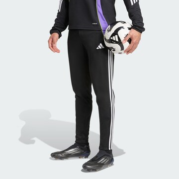 ADIDAS PERFORMANCE Slim fit Sports trousers 'Tiro 24' in Black: front