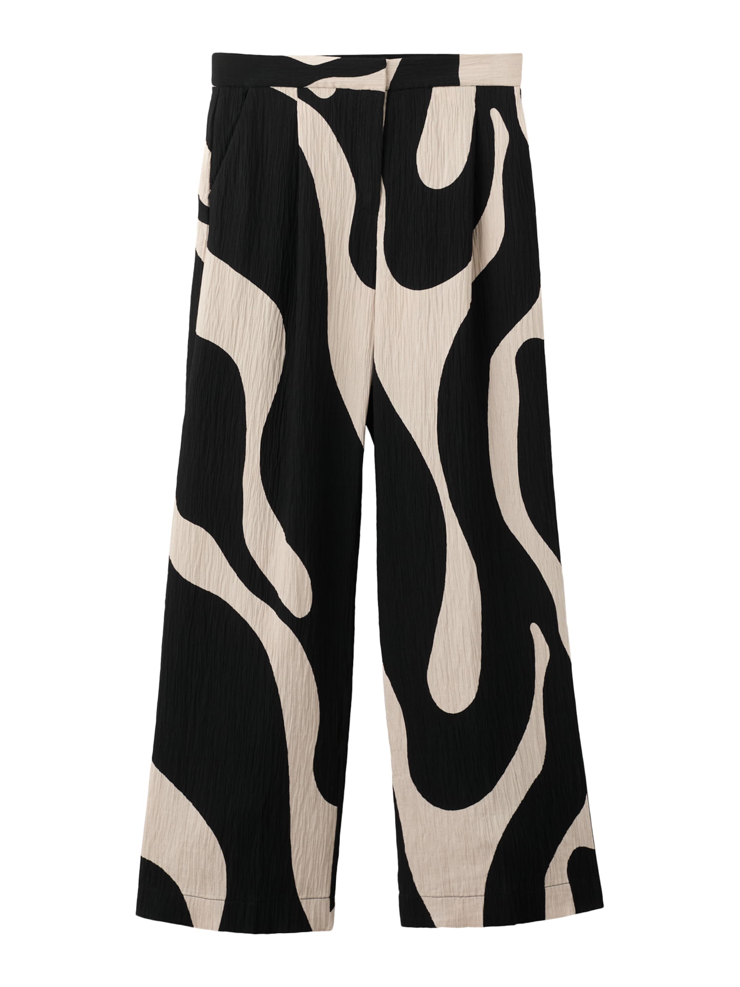 MANGO Wide Leg Hose 'NIKITA' in Schwarz: Vorderseite