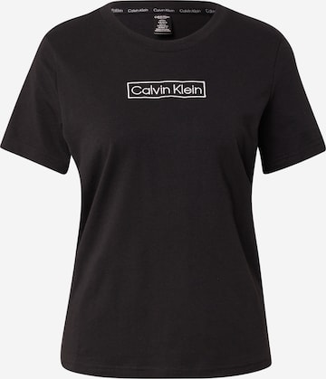 Calvin Klein Underwear Schlafshirt in Schwarz: predná strana