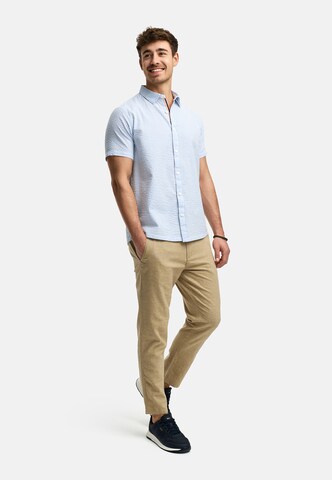 INDICODE JEANS Regular fit Overhemd 'Maribo' in Blauw