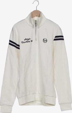 Sergio Tacchini Sweatshirt & Zip-Up Hoodie in S in White: front