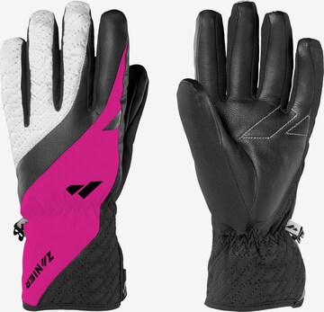 Zanier Full Finger Gloves 'Aurach.GTX' in Black: front