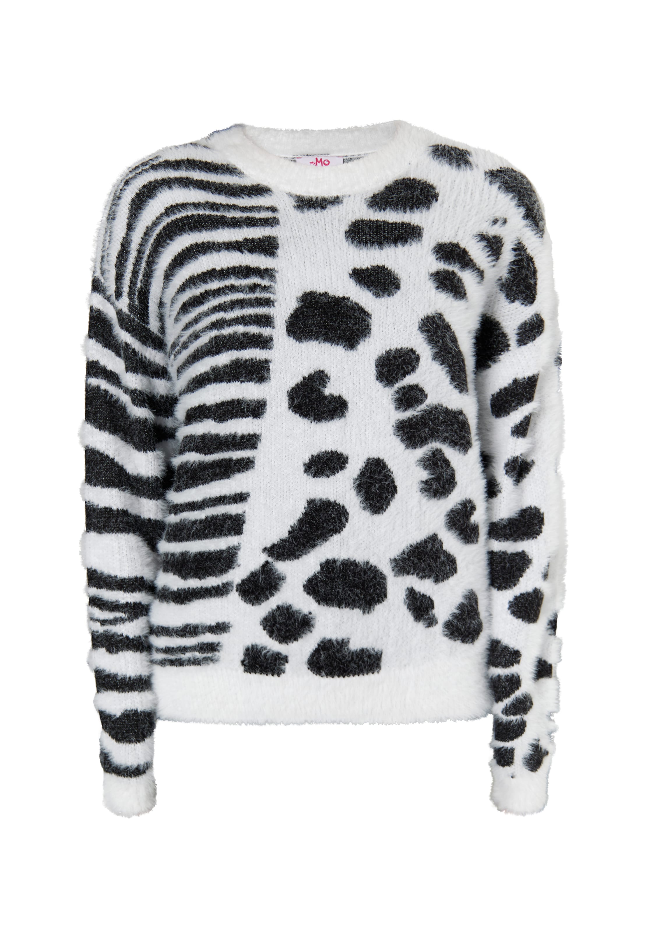 MYMO Sveter 'Biany' - Biela: predná strana