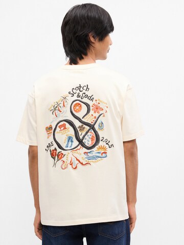 SCOTCH & SODA - Camiseta 'The 40th Annive' en amarillo: frente