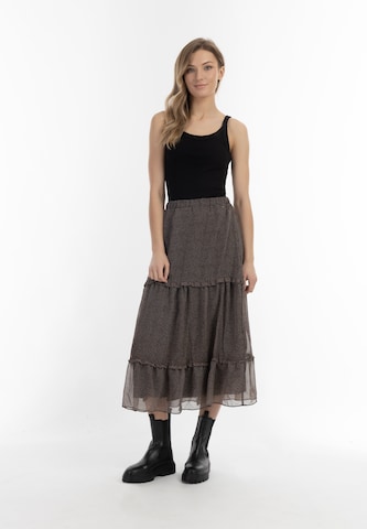 DreiMaster Vintage Skirt 'Ikita' in Brown