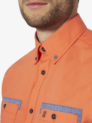 BABISTA Regular fit Button Up Shirt 'Vinclo' in Orange