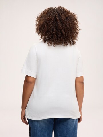T-shirt Fiorella Rubino en blanc