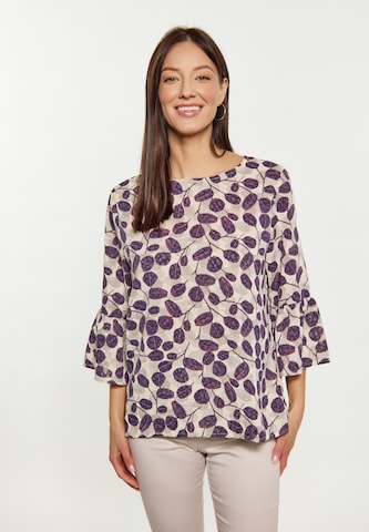 Usha Blus i beige: framsida