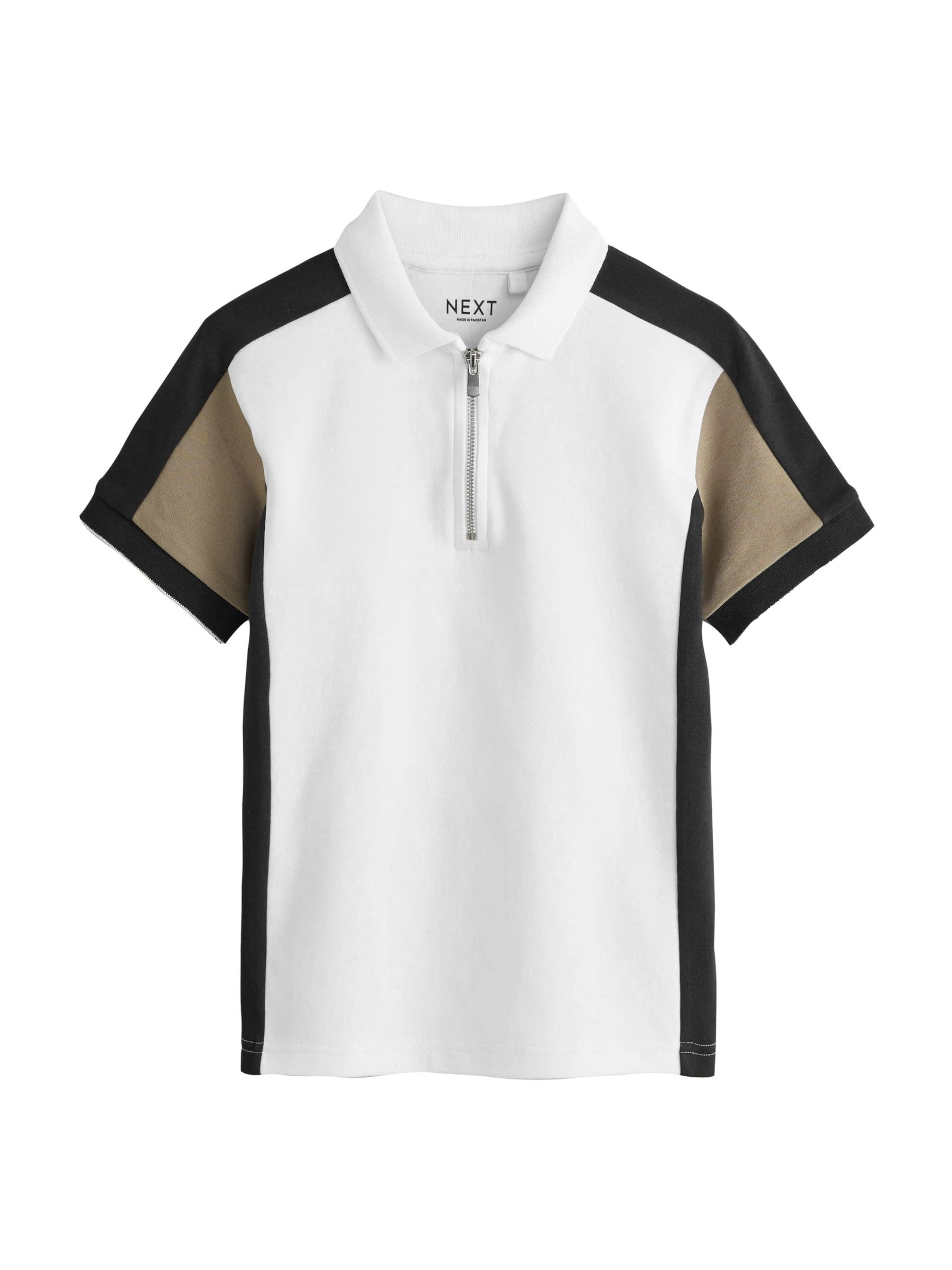 T-Shirt Next en blanc : devant