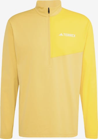 ADIDAS TERREX Functioneel shirt 'Multi' in Geel: voorkant