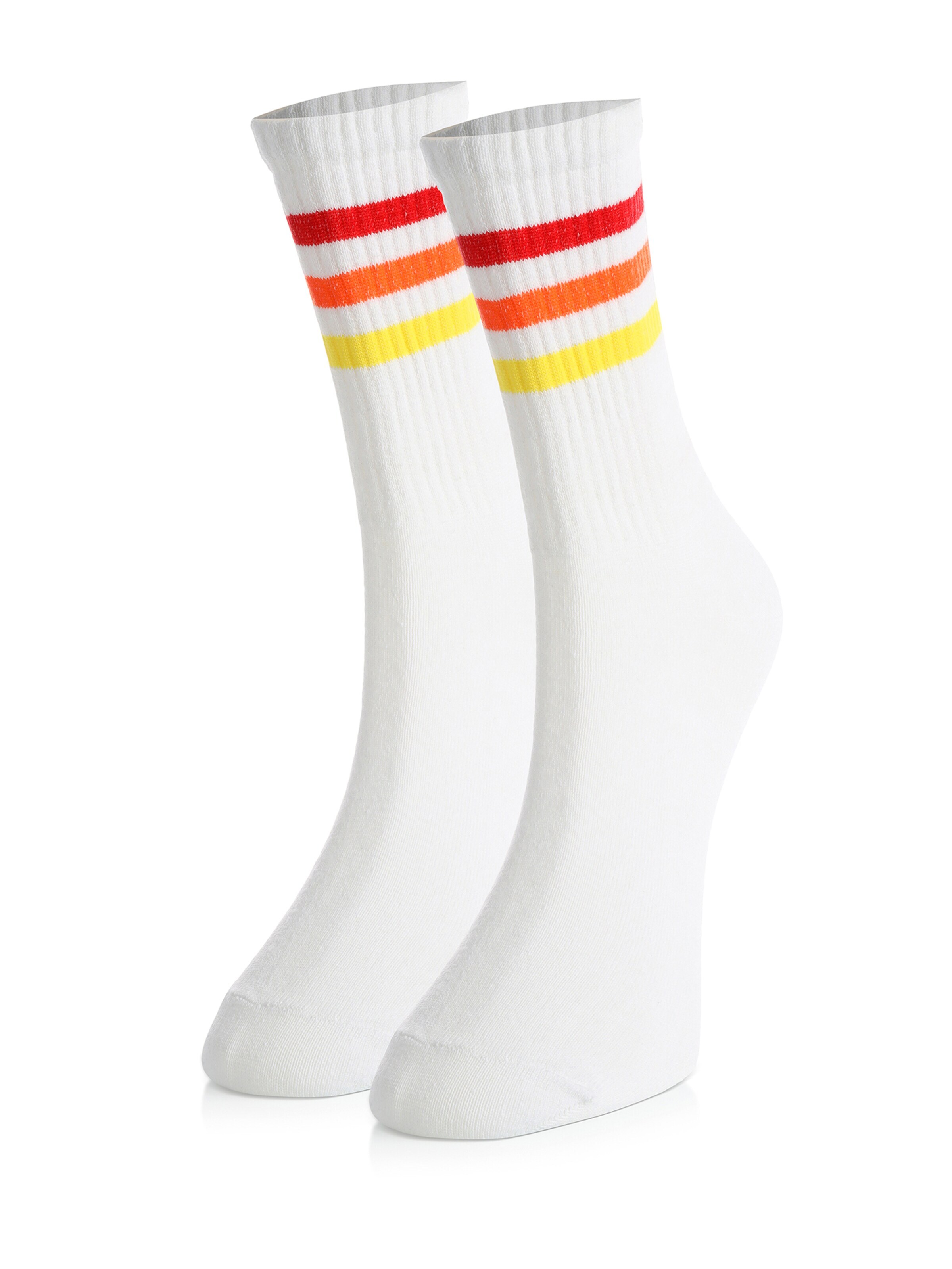 Calzino 'Hochschule' di Crea Socks in bianco