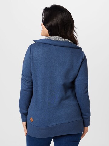 Ragwear Plus Zip-Up Hoodie 'RYLIE' in Blue