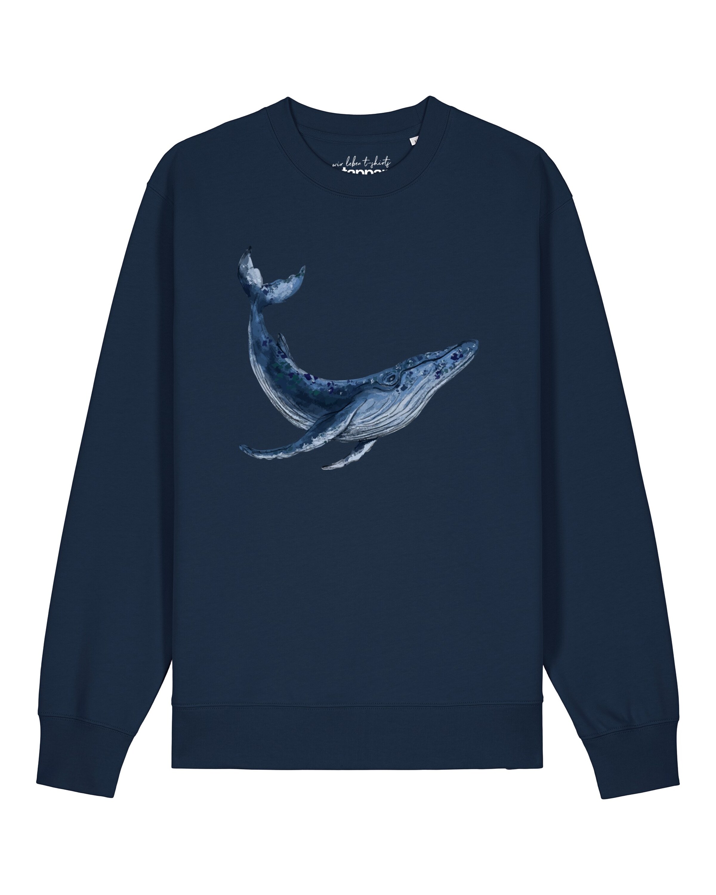 Watapparel Sweatshirt 'Wal' in Blue: front