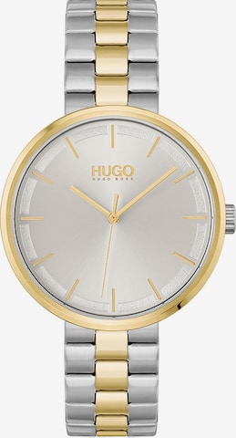 Montre à affichage analogique '#Crush' HUGO Red en argent : devant